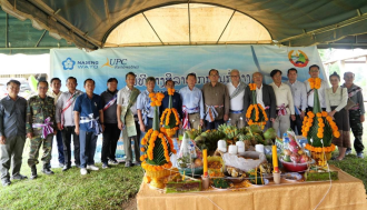 Installation of first meteorological mast begins at the cluster wind farm projects in Savannakhet